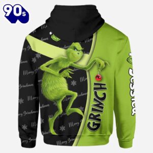 Any Name - Grinch Personalized Hoodie and Leggings