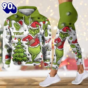 Any Name – Personalized Grinch Hoodie and Leggings