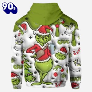 Any Name - Personalized Grinch Hoodie and Leggings