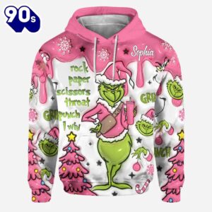 Any Name - Personalized Grinch Movie Hoodie and Leggings