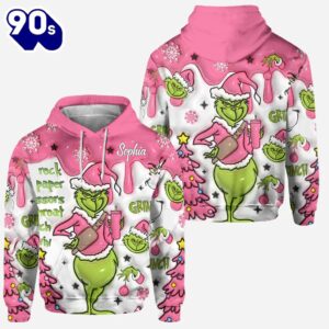 Any Name - Personalized Grinch Movie Hoodie and Leggings