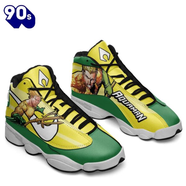 Aquaman Air Jordan 13 Sneakers Super Heroes Custom Shoes