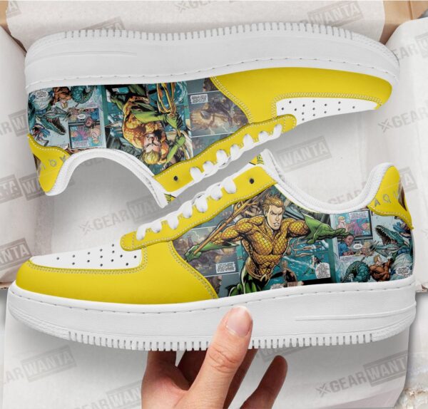 Aquaman Air Sneakers Custom Superhero Comic Shoes