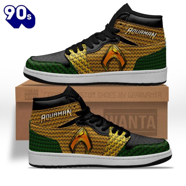 Aquaman Shoes Custom Super Heroes Sneakers V1