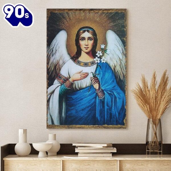 Archangel Gabriel Religious Canvas Poster Wall Art