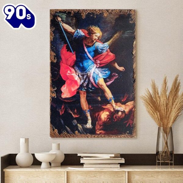 Archangel Michael Canvas Wall Art Print