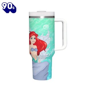 Ariel Princess 40oz Insulated Tumbler With Handle