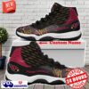 Arizona Cardinals Custom Name Air Jordan 11 Sneakers For Fans