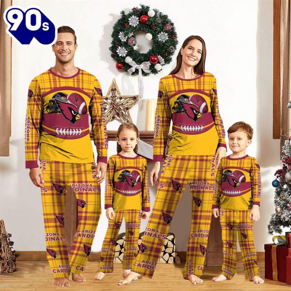 NFL Family Pajama Set,  Arizona Cardinals NFL Custom Your Name Football Team Pajamas