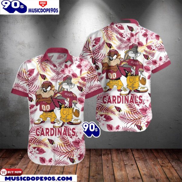 Arizona Cardinals Taz And Bugs NFL Teams Hawaiian Shirt