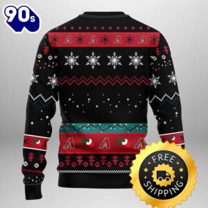 Arizona Diamondbacks Grinch Ugly Christmas Sweater, Arizona Diamondbacks Ugly Sweater, MLB Christmas Sweater