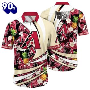 Arizona Diamondbacks Hawaiian Button Up Shirts August Knockout Game Shirts