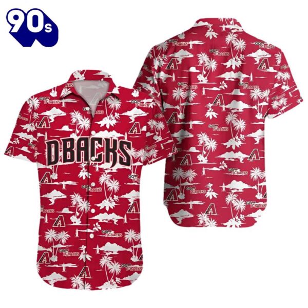 Arizona Diamondbacks Hawaiian Button Up Shirts Red Sand Dunes