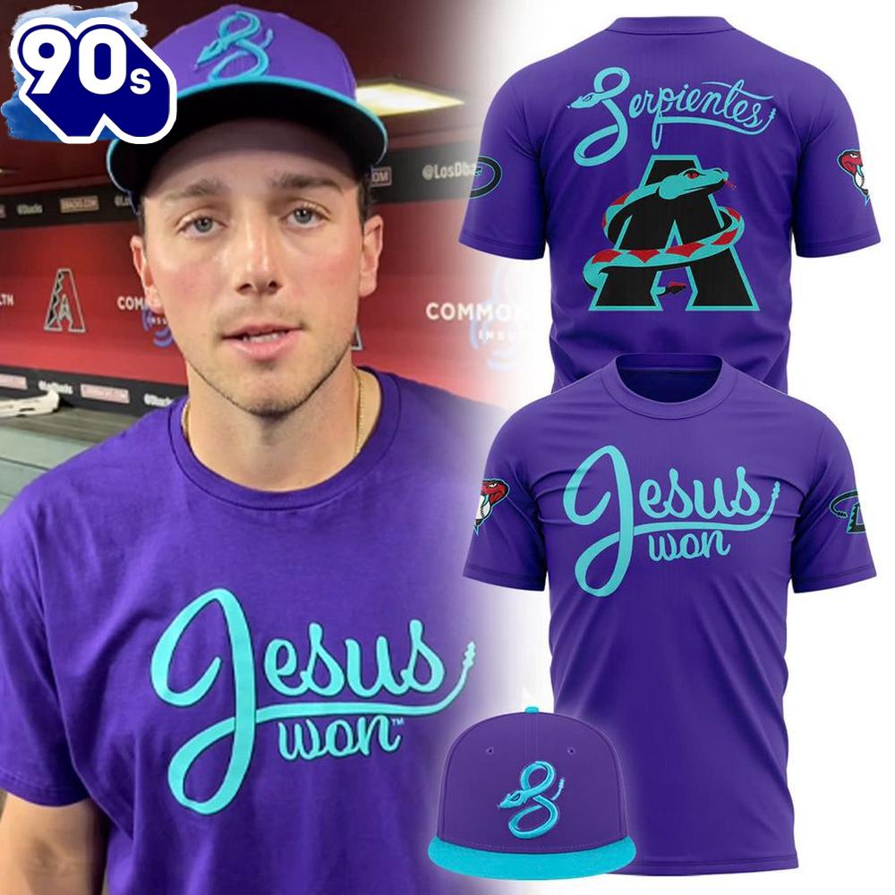 Arizona Diamondbacks Jesus Won Limited Edition 3d T-Shirt Arizona Diamondbacks Jesus Won Limited Edition 3d T-Shirt