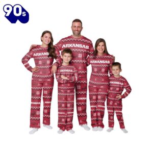 NCAA Family Pajama Sets Arkansas…