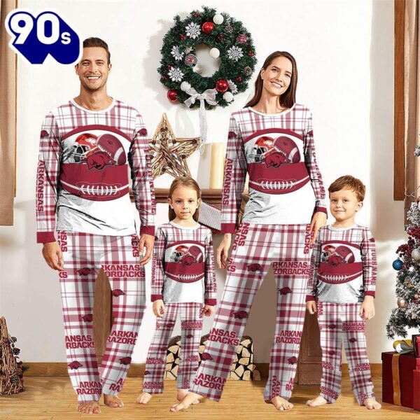 NCAA Family Pajama Sets  Arkansas Razorbacks Pajamas Personalized Your Name