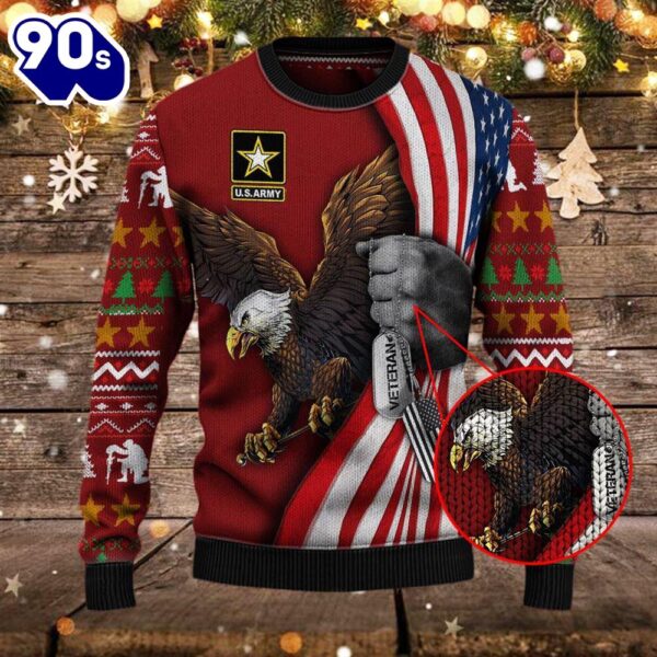 Armed Forces Army Military Vva Vietnam Veterans Day Gift For Father Dad Christmas Ugly Sweater Xmas  Gift Veteran Christmas Sweater