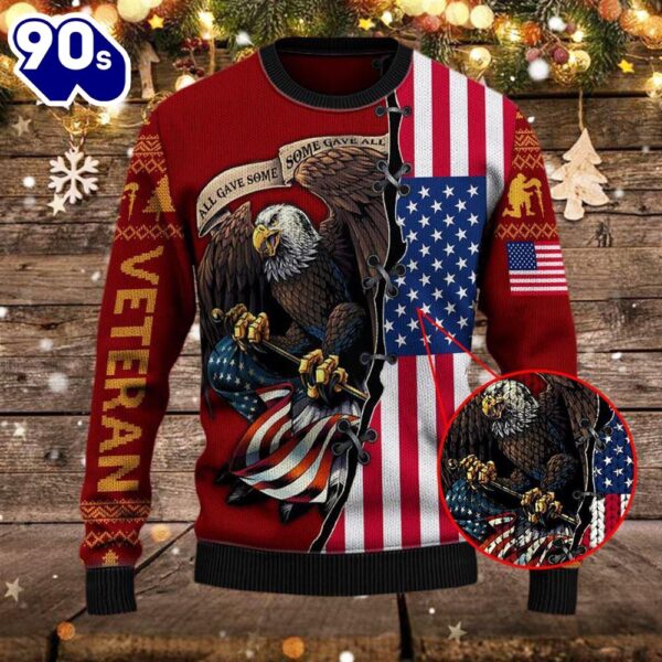 Armed Forces Army Usn Navy Usmc Marine Usaf Air Forces Uscg Coast Guard Military Vva Vietnam Veterans Day Gift For Father Dad Christmas Ugly Sweater  Gift Veteran Christmas Sweater