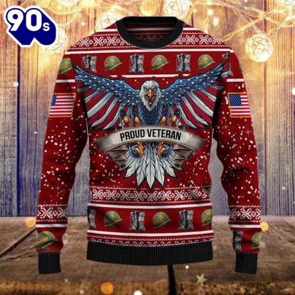 Armed Forces Army Usn Navy Usmc Marine Usaf Air Forces Uscg Coast Guard Military Vva Vietnam Veterans Day Gift For Father Dad Ugly Sweater Wool Sweater  Gift Veteran Christmas Sweater