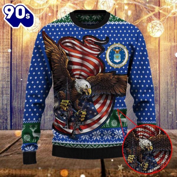 Armed Forces Usaf Air Forces Military Vva Vietnam Veterans Day Gift For Father Ugly Sweater  Gift Veteran Christmas Sweater