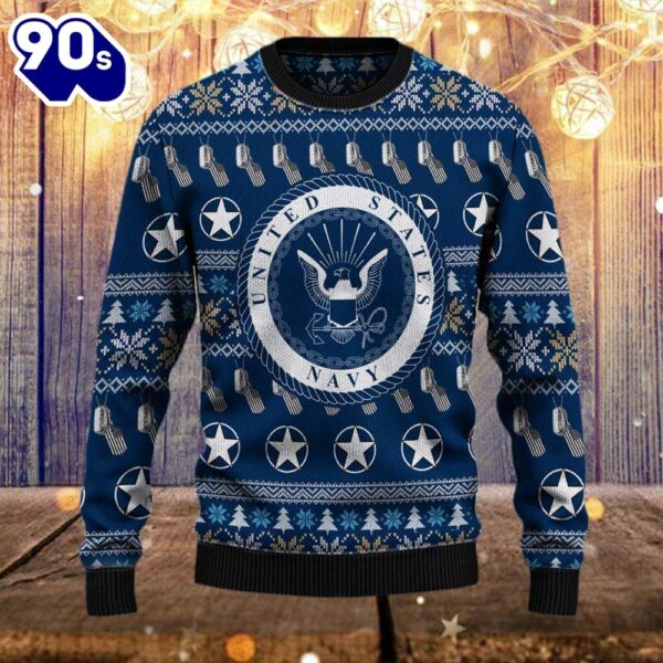 Armed Forces Usn Navy Military Vva Vietnam Veterans Day Gift For Father Ugly Sweater  Gift Veteran Christmas Sweater