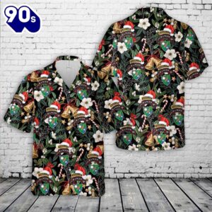 Army 1st Ranger Battalion Christmas Hawaiian Shirt