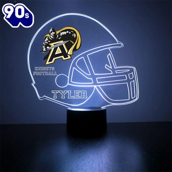 Army Black Knights Helmet Led Light Sports Fan Lamp  Gift Christmas