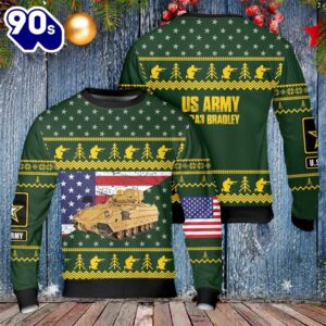 Army M2a3 Bradley Christmas Sweater…