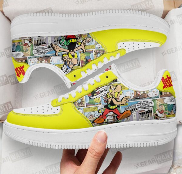 Asterix Air Sneakers Custom Superhero Comic Shoes