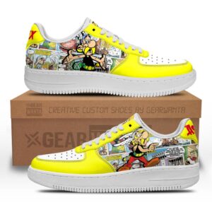 Asterix Air Sneakers Custom Superhero Comic Shoes