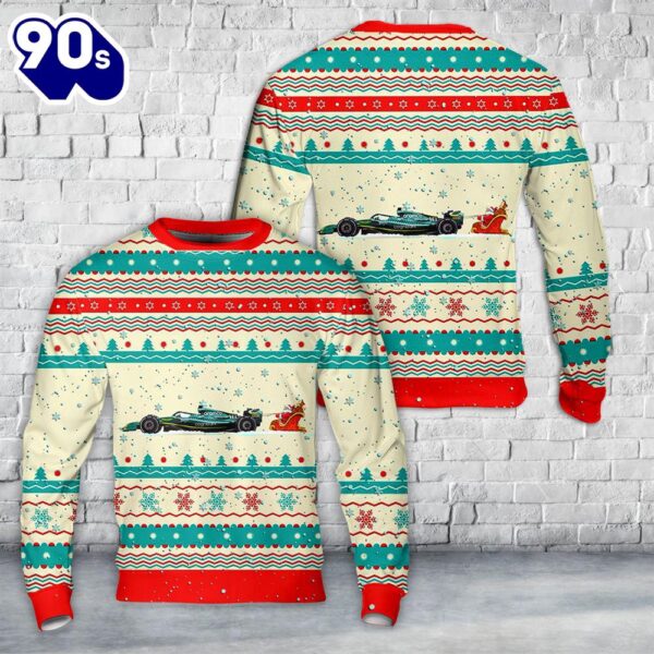 Aston Martin 2022 Formula 1 Christmas Aop Sweater