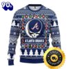 Atlanta Braves Grateful Dead Ugly Christmas Sweater, Atlanta Braves Ugly Sweater, MLB Christmas Sweater