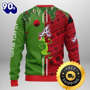 Atlanta Braves Grinch & Scooby-doo Ugly Christmas Sweater, Atlanta Braves Ugly Sweater, MLB Christmas Sweater - Best Clothing For You GPOUM0DS