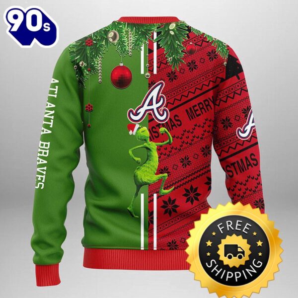 Atlanta Braves Grinch & Scooby-doo Ugly Christmas Sweater, Atlanta Braves Ugly Sweater, MLB Christmas Sweater – Best Clothing For You GPOUM0DS