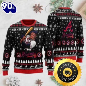 Atlanta Braves Mascot Ugly Christmas…