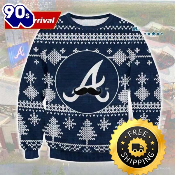 Atlanta Braves Mlb Ugly Christmas Sweater, Atlanta Braves Ugly Sweater, MLB Christmas Sweater