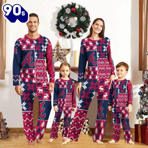 NCAA Family Pajama Sets  Atlanta Braves Pajamas Personalized