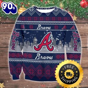 Atlanta Braves Ugly Christmas Sweater,…