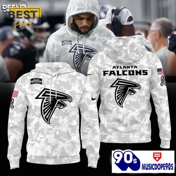 Atlanta Falcons Camo 2024 Salute to Service Hoodie, Jogger, Cap