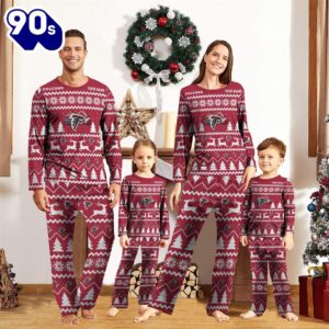 NFL Family Pajama Set,  Atlanta Falcons Christmas NFL Custom Family Pajamas