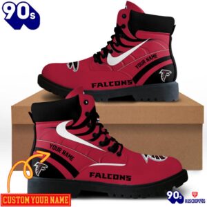 Atlanta Falcons Custom Boots Shoes Idea Gift For Fan