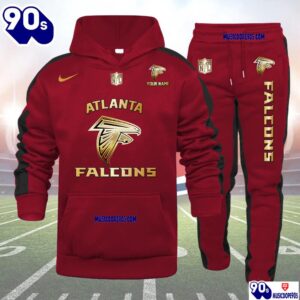 Atlanta Falcons NFL 32 Teams Personlized Golden Logo Hoodie Set