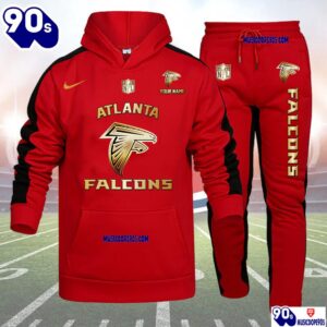 Atlanta Falcons NFL 32 Teams Personlized Golden Logo Hoodie Set