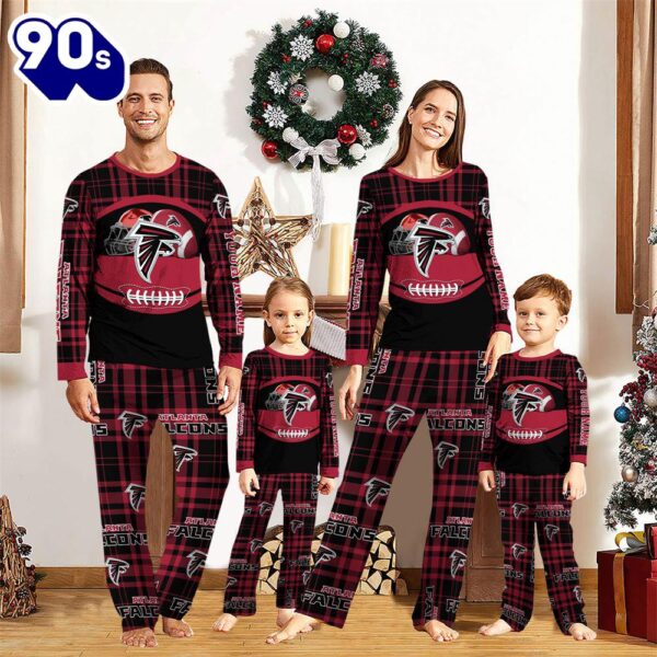 NFL Family Pajama Set,  Atlanta Falcons NFL Custom Your Name Football Team Pajamas