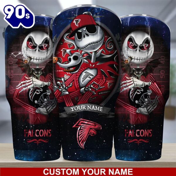 Atlanta Falcons NFL-Custom Tumbler Jack The Nightmare Before Christmas