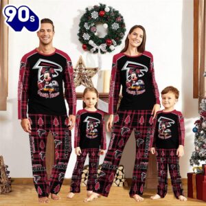 Atlanta Falcons Pajamas Personalized Your Name NFL And Mickey Mouse Pajamas  Gift Christmas