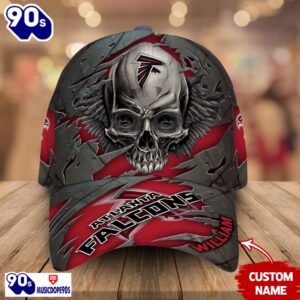 Atlanta Falcons-Personalized NFL Skull Cap V2