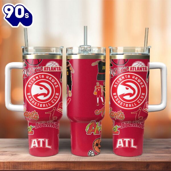 Atlanta Hawks Basketball NBA Sport Custom Stanley Quencher 40oz Stainless Steel