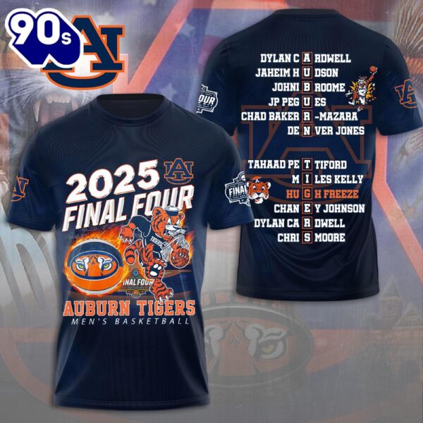 Auburn Tigers Men’s Basketball 3D Apparel Gift Summer For Man And Women