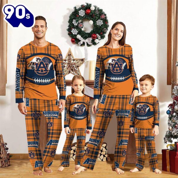 NCAA Family Pajama Sets  Auburn Tigers Pajamas Personalized Your Name